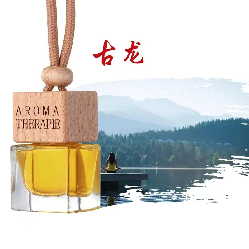 网红车载香水出风口果香内清新精油持久淡香除异味后视镜挂件用品