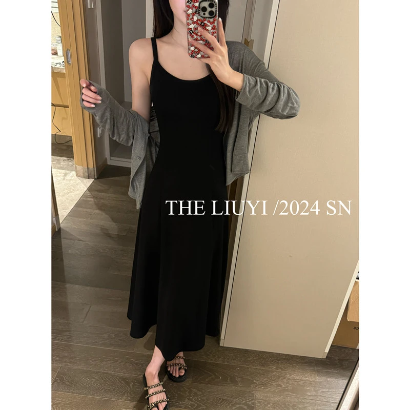 【LIUYI】芝士裙~夏季薄款有胸垫吊带连衣裙45296