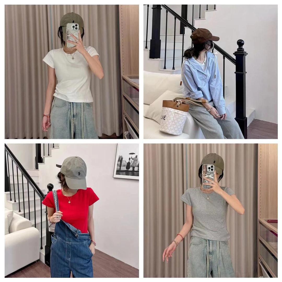 海狸定制【绵绵T】小飞袖设计感高品面料内搭显瘦百搭T恤短款春夏款