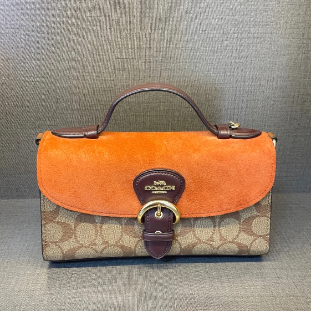95新 COACH/蔻驰 95新蔻驰老花手提包