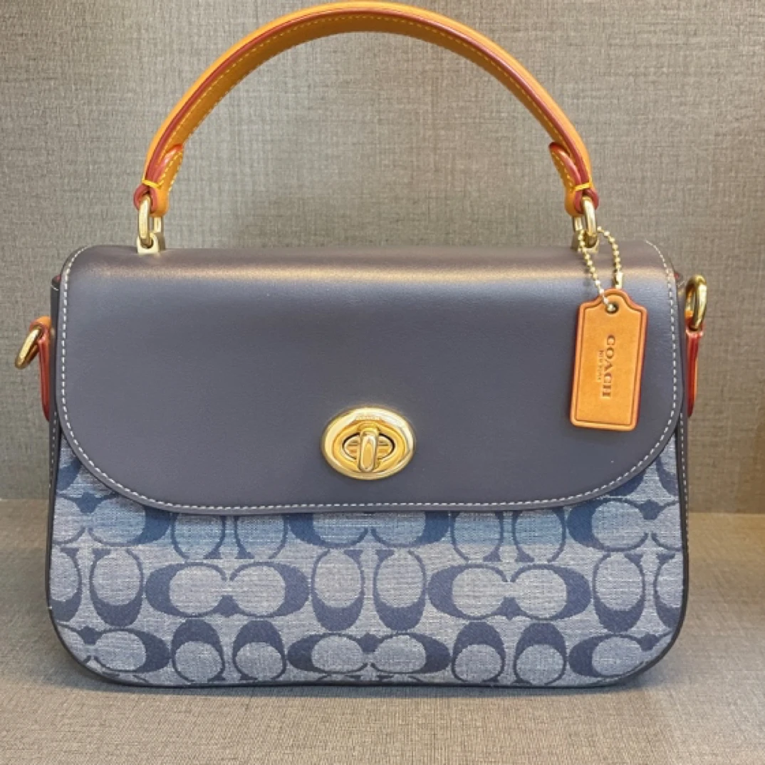 95新 COACH/蔻驰 95新蔻驰香布蕾手提斜挎包
