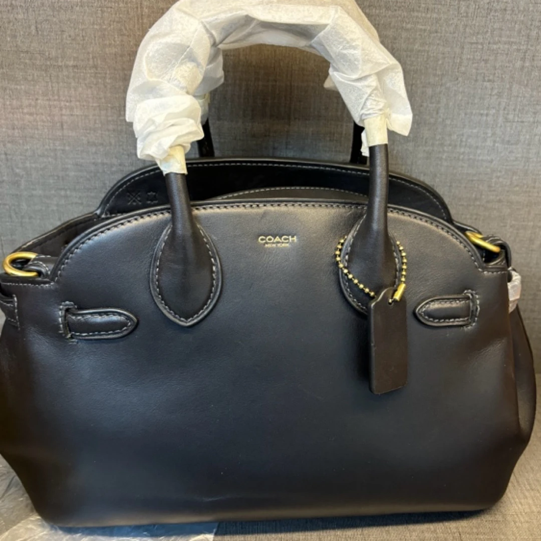 99新 COACH/蔻驰 99新蔻驰COACH黑色手提斜挎包