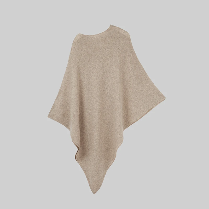 CHALK&THREAD不对称针织斗篷披肩