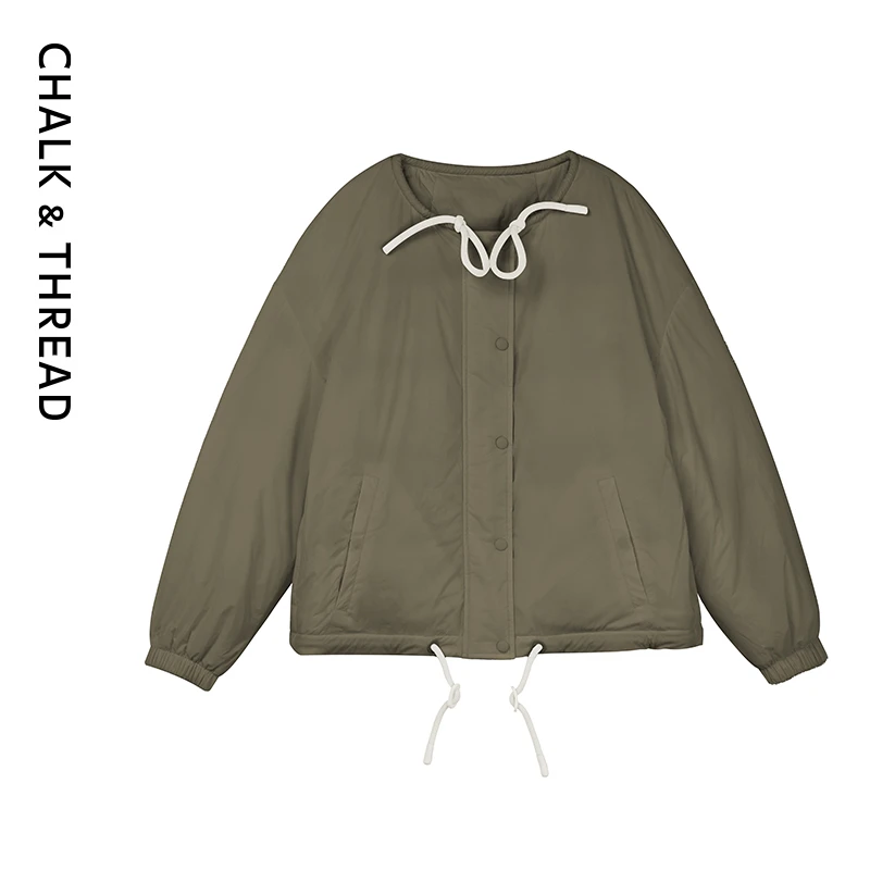 CHALK&THREAD薄款抽绳羽绒服