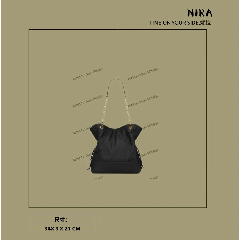 【Nila.真皮】0116新款秋冬轻奢复古气质时尚百搭单肩斜挎包包女包