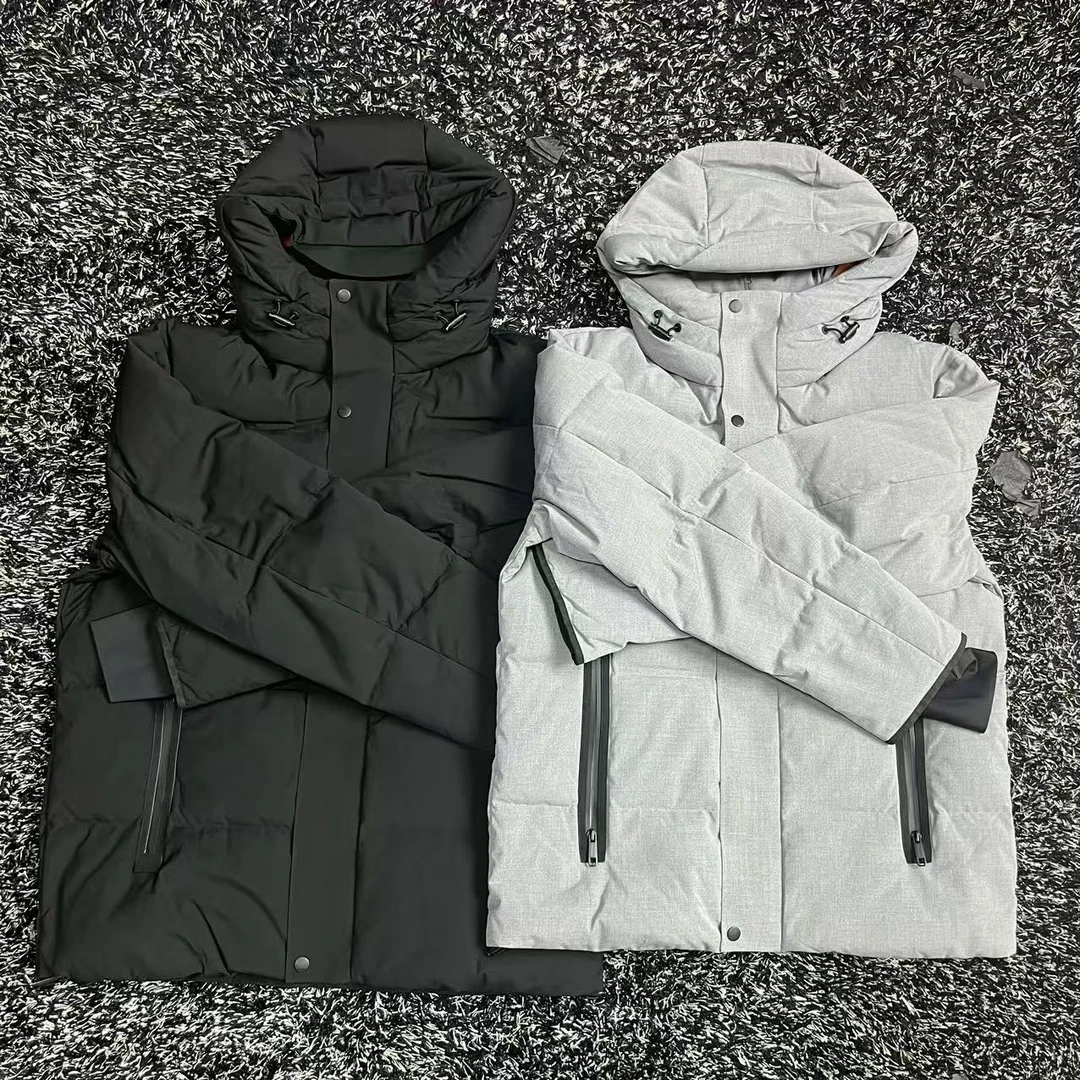 Sweet DD秋冬新款双色防风保暖双层领连帽羽绒衣