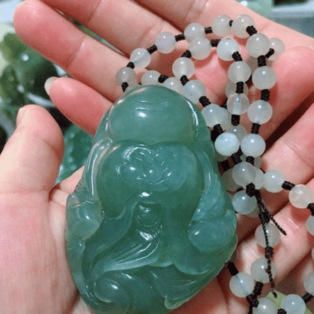 【闪购商品】蛇纹石玉把件未镶嵌净****佛