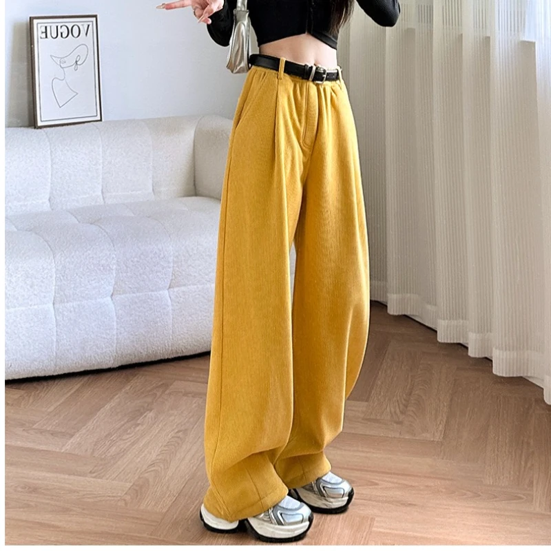 （五）十三姨    加绒加厚休闲裤子女冬季新款高街舞蹈直筒裤长裤