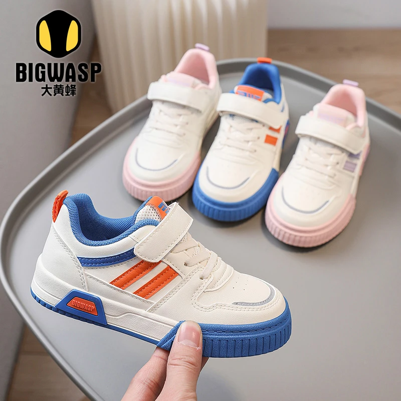 大黄蜂童鞋运动鞋2024年春季新款休闲耐磨潮流男童鞋女童板鞋7505