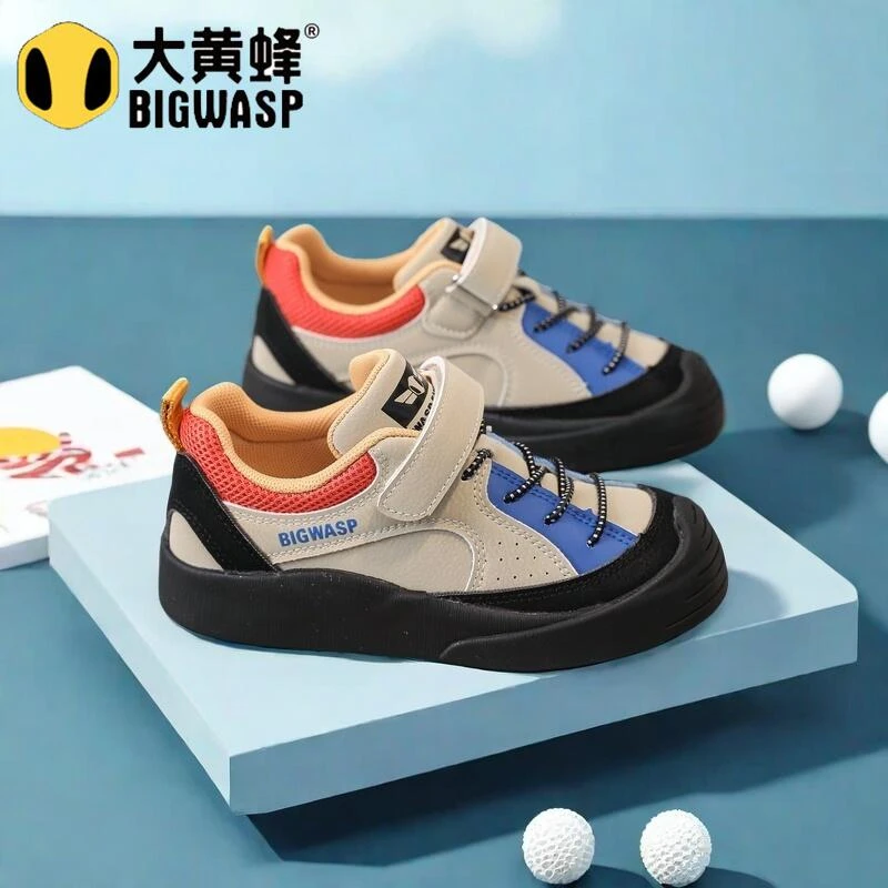 大黄蜂童鞋男童板鞋子春秋3-6-12岁2024低帮休闲宝宝儿童运动鞋女