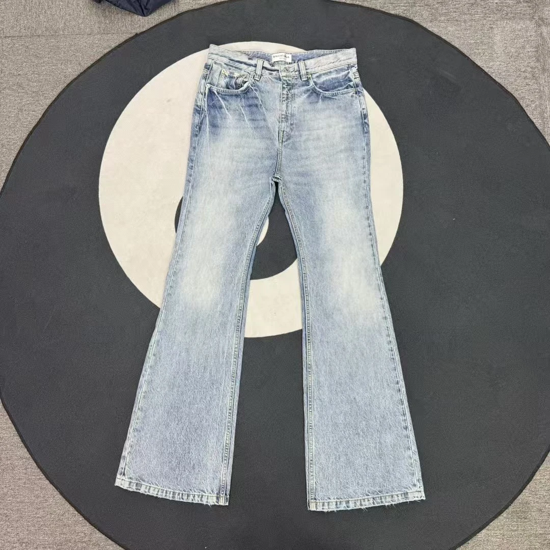 巴黎世家  24ss 水洗蓝牛仔裤