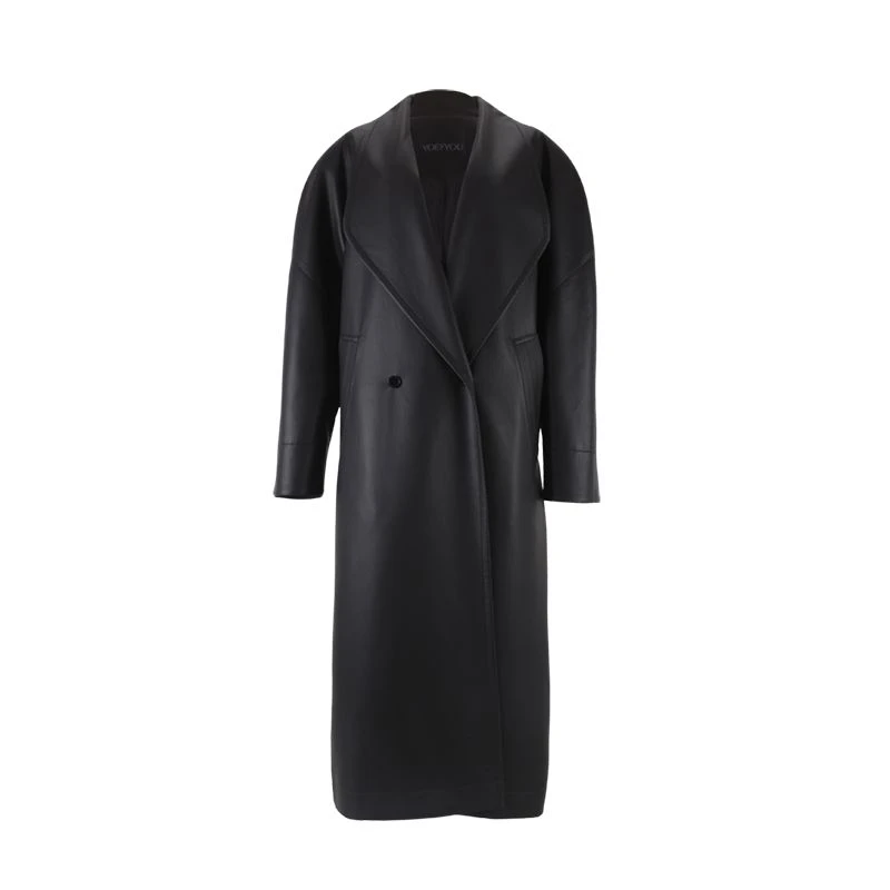 YOEYYOU 设计师品牌24早秋新品简约廓形直身长外套休闲时纯色时尚