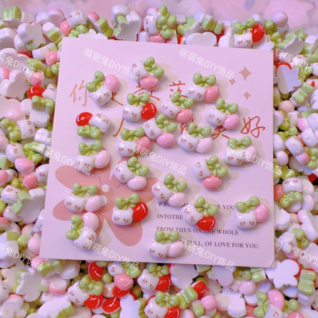 高品质mini可做发夹手机壳可爱点缀树脂配件