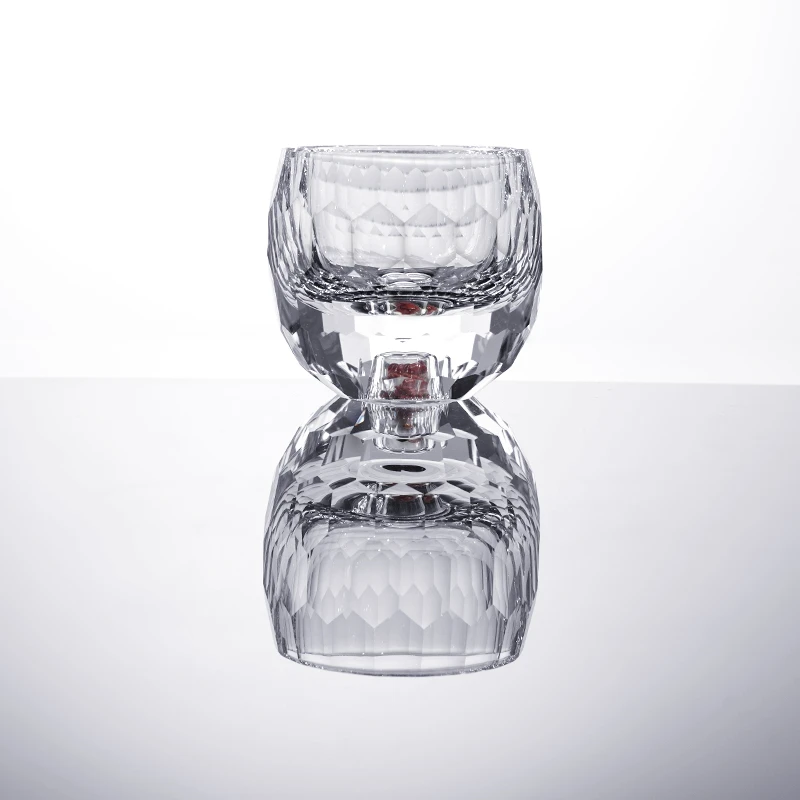 红松石水晶品茗杯功夫茶杯家用茶道主人杯无铅水晶手工高档耐热