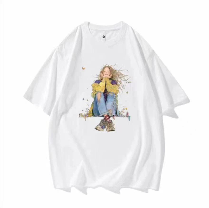 260克夏季新款重磅纯棉时尚简约百搭圆领休闲短袖