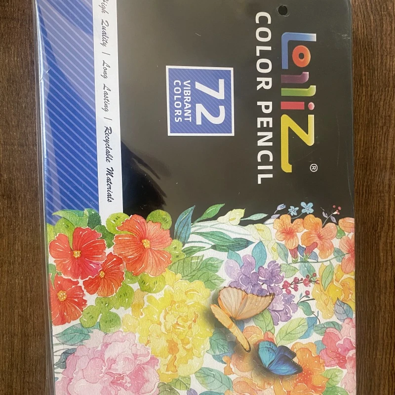 72色水溶性铁盒彩色彩铅