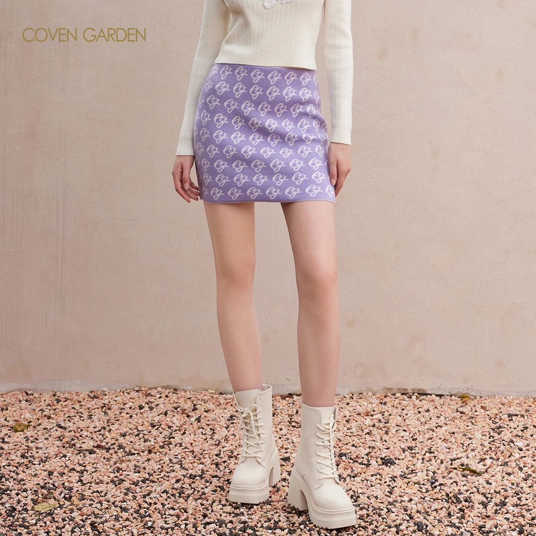 哥文花园 高腰少女a字短裙 CTC4031088