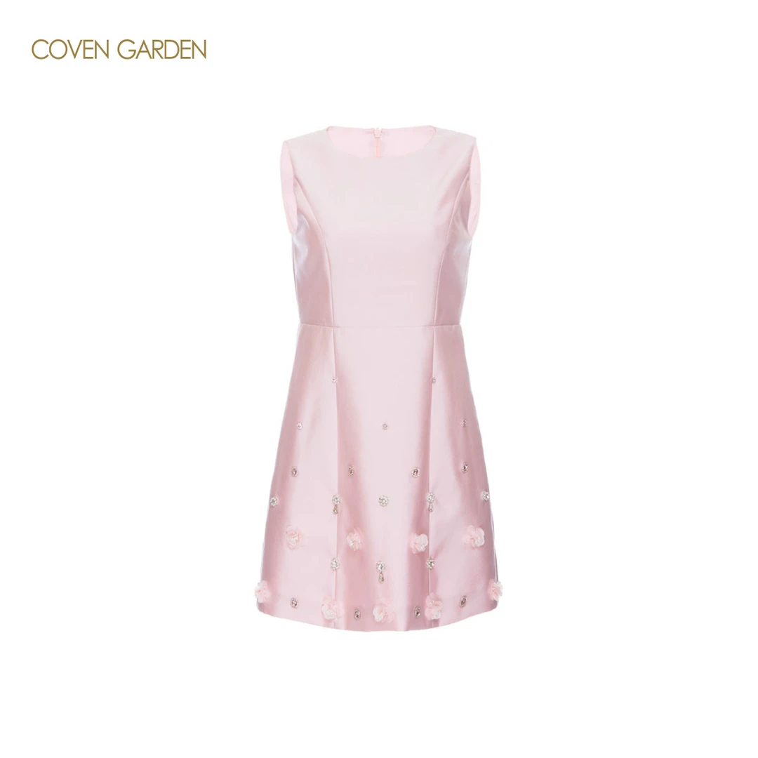 COVEN GARDEN/哥文花园端庄花瓣无袖连衣裙 CLA2081280