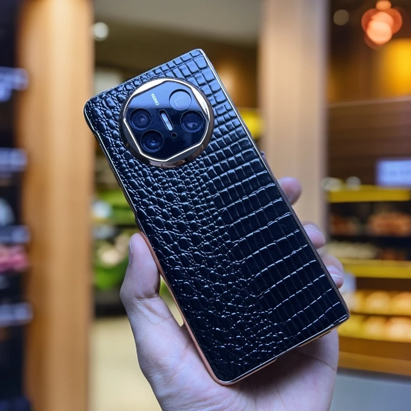 臻立适用华为matex5手机壳x3典藏版折叠屏真皮保护套超薄全包防摔