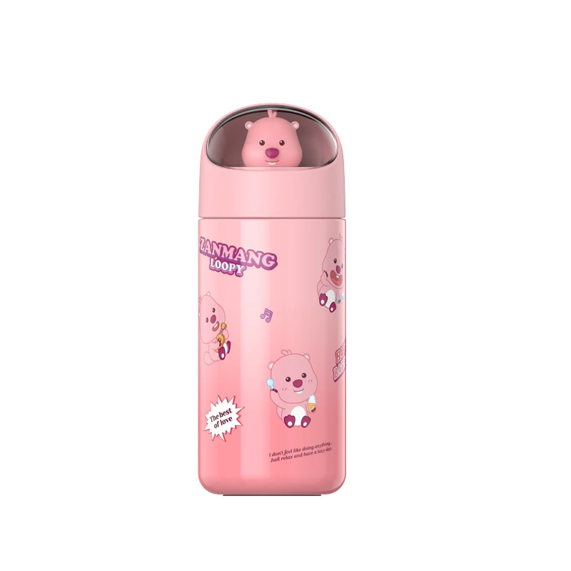 赞萌露比Loopy可爱便携保温杯小学生上学直饮杯子高颜值女士水杯