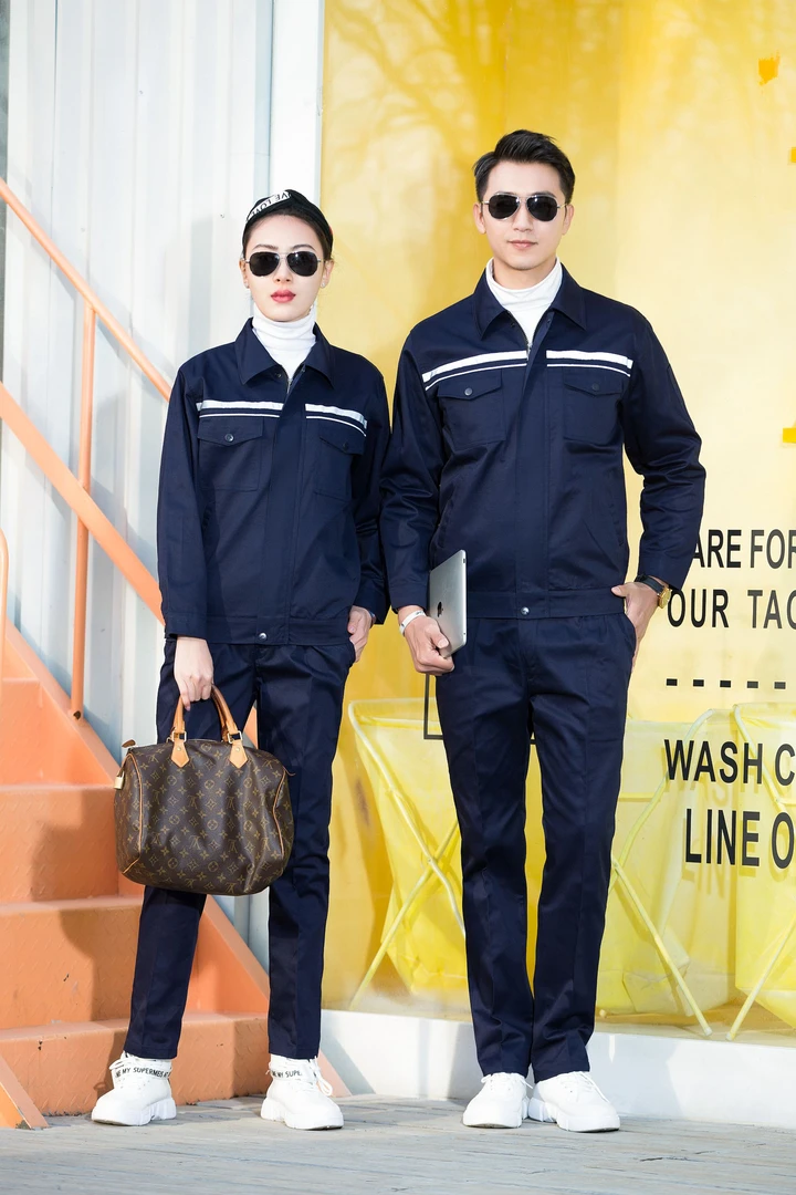 防静电春秋男士长袖耐磨加油站电力电网汽修车间工地建筑厂服