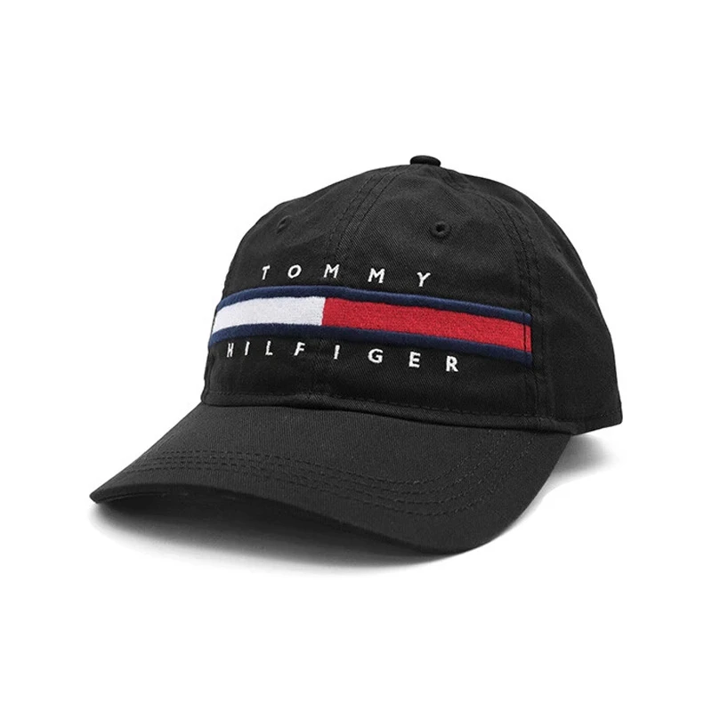 TOMMY HILFIGER汤米希尔费格男休闲新款鸭舌帽透气时尚户外遮阳帽