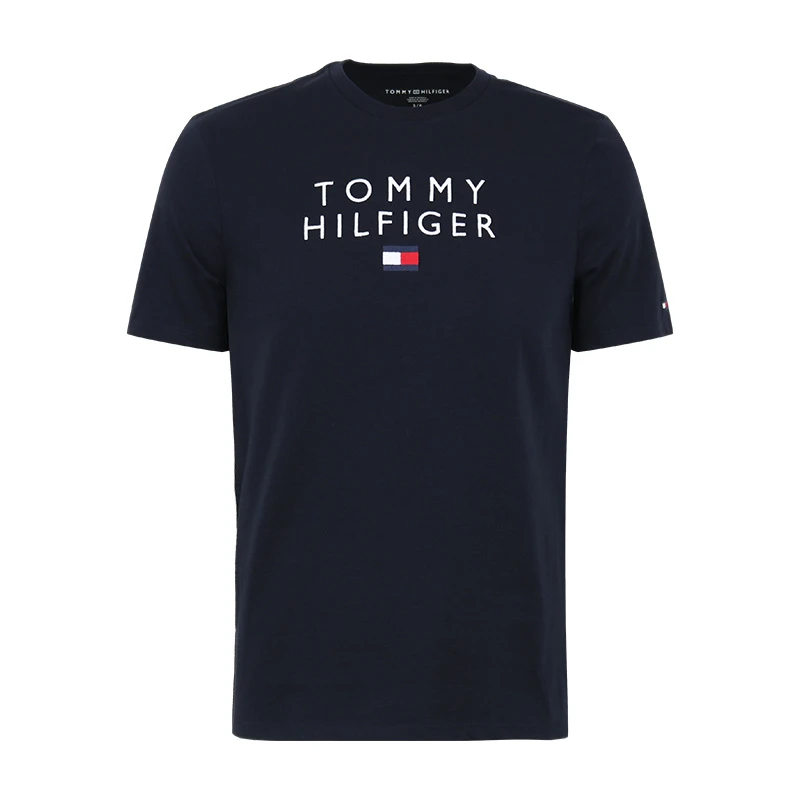 【断码福利】TOMMY HILFIGER汤米希尔费格男短袖t恤刺绣标圆领半袖