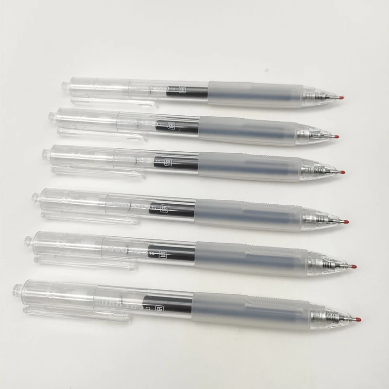 晨光文具中性笔本味AGPJ2301黑色 0.5mm签字笔学生ST头按动黑水笔