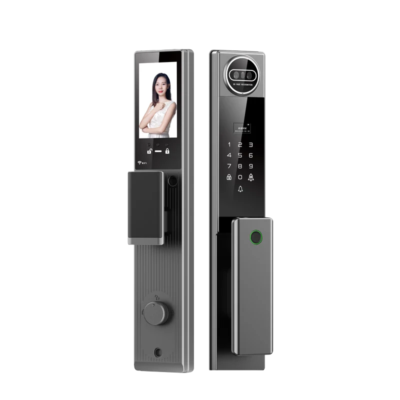 【主动远程对讲】K13人脸识别电子门锁密码锁防盗门锁监控锁