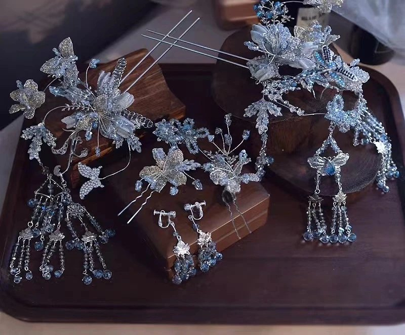 银色古装头饰12346