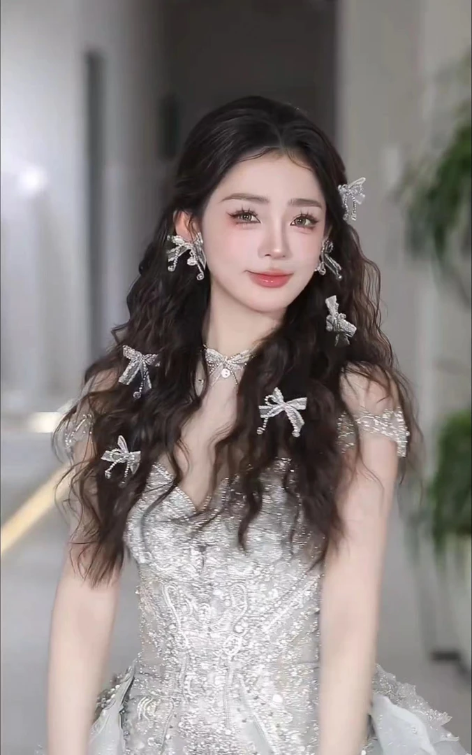 小蝴蝶仙系一套新娘饰品