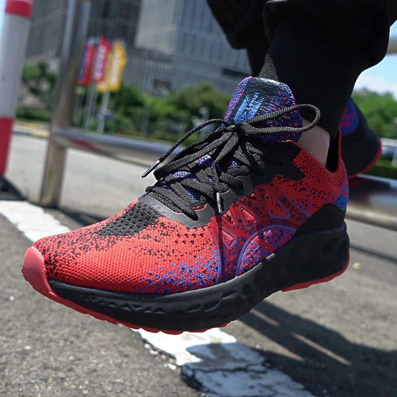 2023跑步运动鞋高弹软底软面透气排汗男款女款减震防滑跑步鞋耐磨