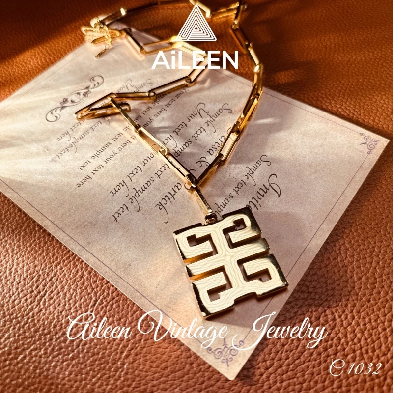 铜合金 C1032 法【喜字纹】AiLeeN爱琳 项链