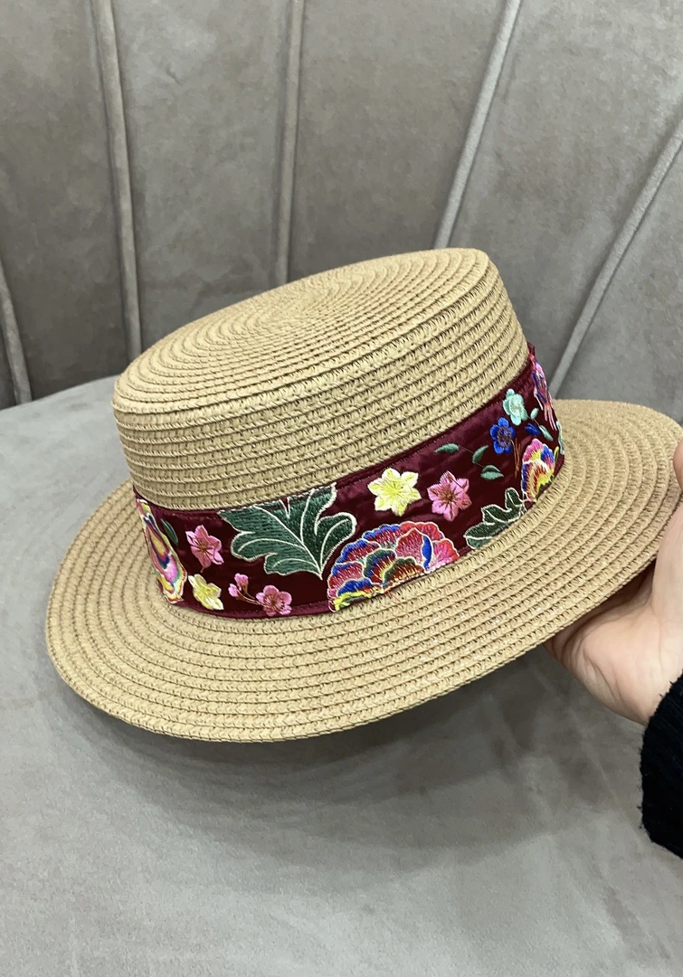 爱舞服饰 茜茜之恋复古百搭平顶草帽