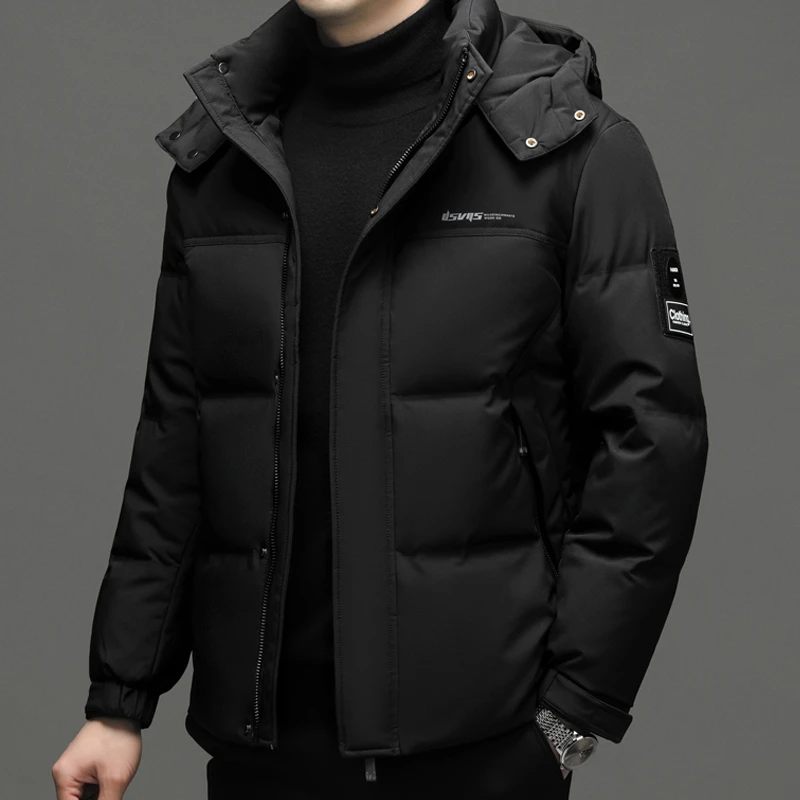 波司登联名赞踏2025年羽绒服男士休闲百搭拉链连帽短款冬适配外套