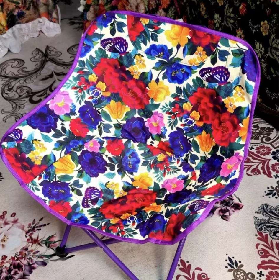 新款户外折叠椅月亮椅露营椅子便携式躺椅钓鱼凳沙滩椅松弛感