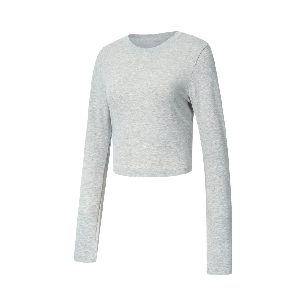 NIKE耐克2024女子健身瑜伽时尚百搭休闲无领长袖体恤HF5323-023