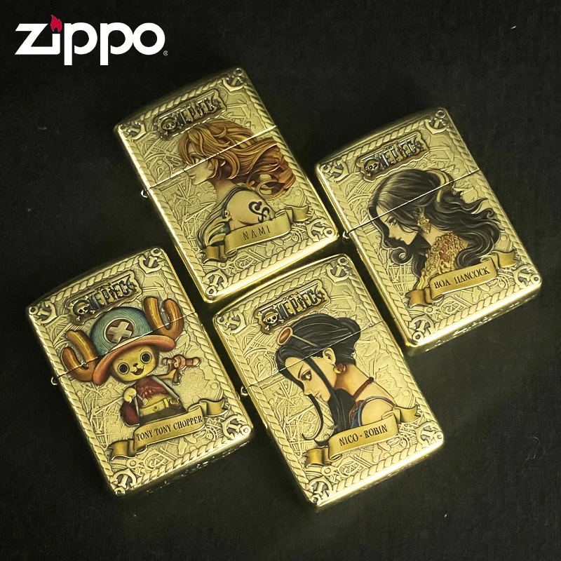 zippo打火机正品 路飞海贼王系列男士动漫礼物送礼物防风DY9812FD