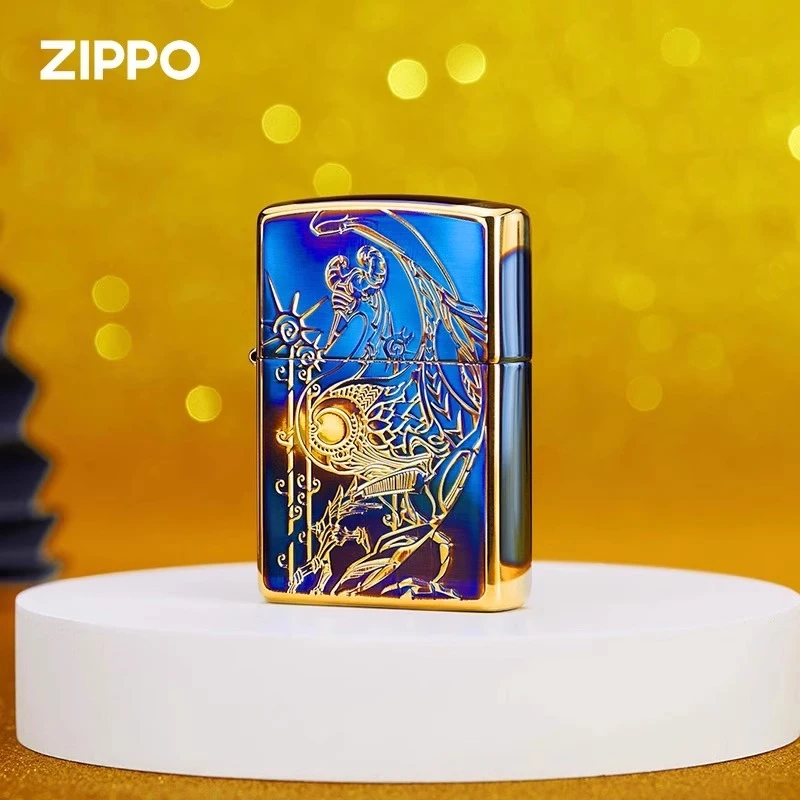 ZIPPO打火机 官版在册 薰金炎翼神鸟 男士礼物防风打火机TC9801XJ