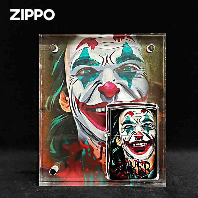 zippo打火机正版杰昆五面彩印小丑防风送男士礼物原装DY9802CY