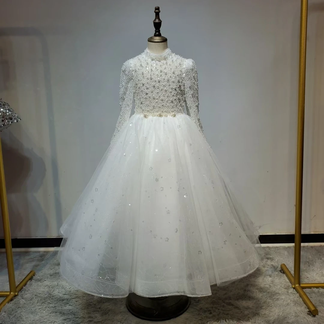 【FOEVER】女童公主裙主持人钢琴演出服花童轻奢气质宴会生日