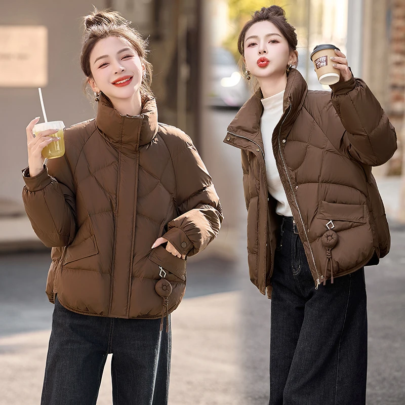 羽绒服短款时尚宽松加厚保暖韩版冬季显瘦小个子洋气百搭女士棉衣