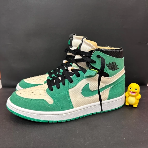 42.5码/Nike aj1 白绿 高帮 板鞋休闲鞋 假一赔四
