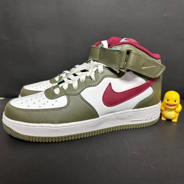 全新41码/Nike 空军一号 白红绿 中帮 板鞋 假一赔四