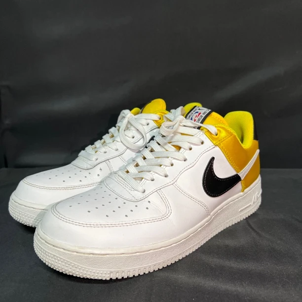 42码/Nike 空军一号 金黄 低帮板鞋 防滑耐磨