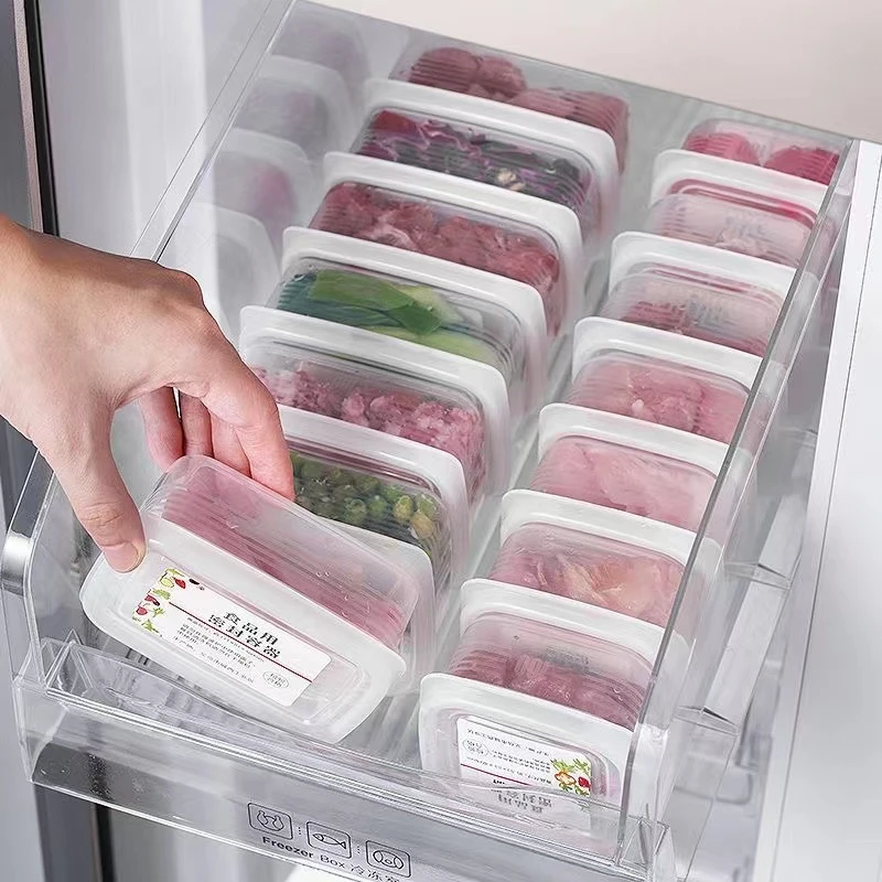 【拍一发十！】冰箱冻肉分格盒子冷冻收纳盒食品级保鲜盒冰箱收纳盒