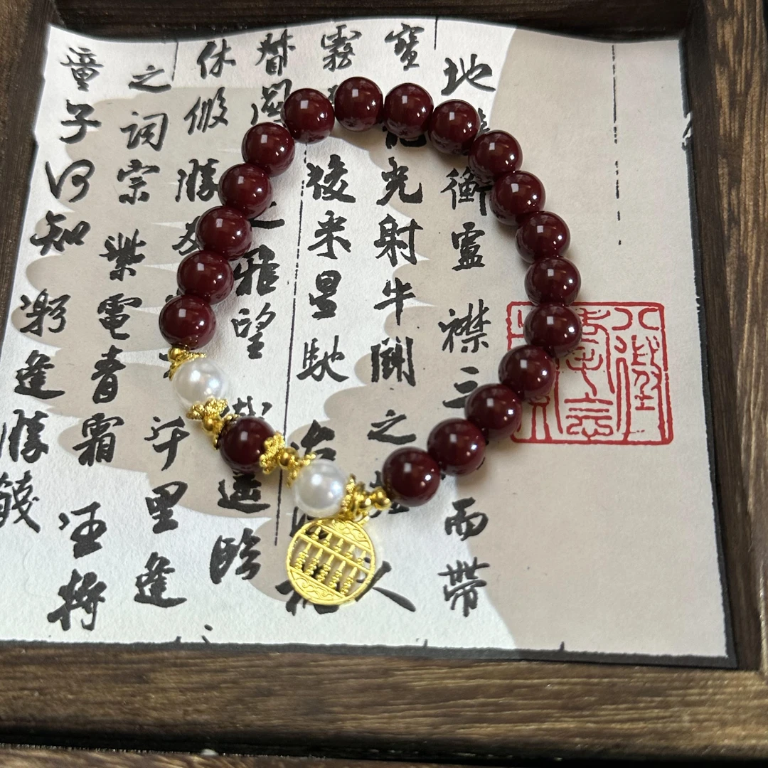 Q13算盘招财手串手链创意女款佛珠送人礼物
