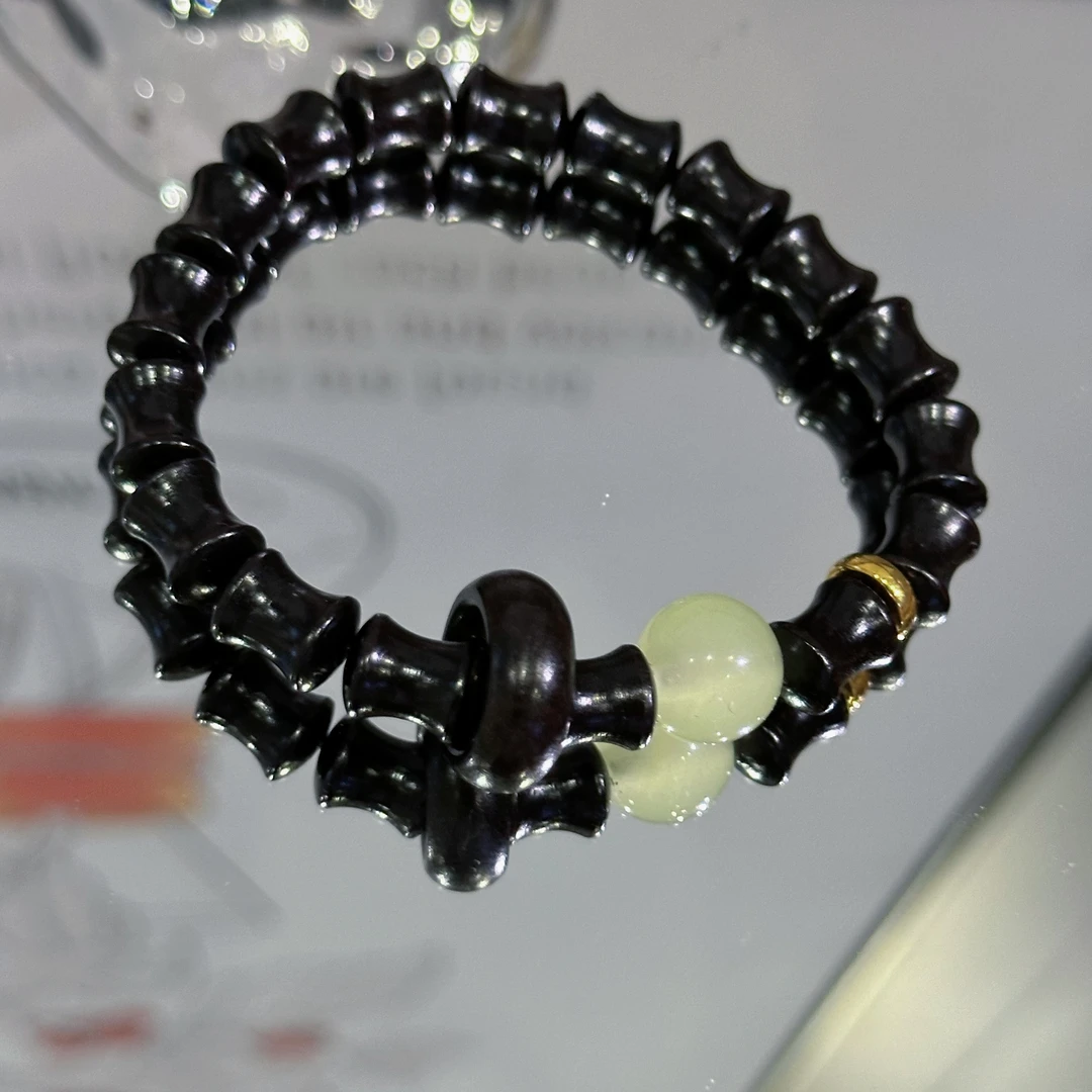 Q8竹节手串手链跑环木质佛珠盘玩男女同款文玩