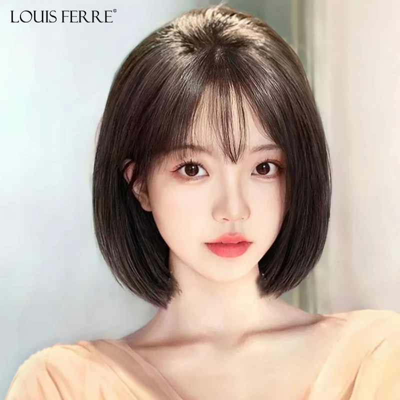 【全手织辫子发】假发女短发全真发波波头bobo夏季中长发假发套女