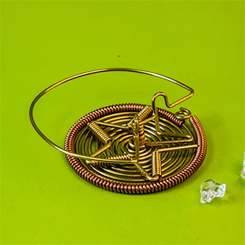 A29#独特设计工艺徐一舟1.2粗蝈蝈活体罐子黄铜紫铜等距可颤胆簧